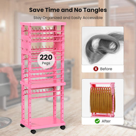 Sunnacate shelving detail with gels and tools for tidy, reachable storage