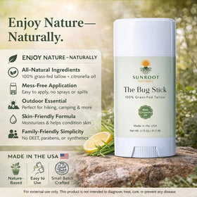 Sunroot Naturals close-up of twist-up mechanism for mess-free, easy application