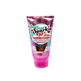 Sunshine & Glitter lotion pump close-up highlighting easy, mess-free dispensing