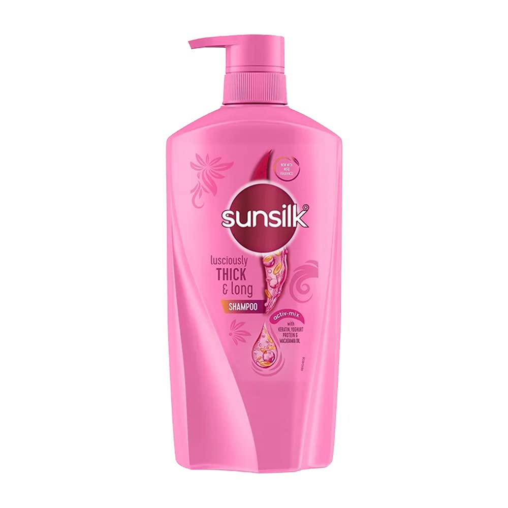 sunsilk front bottle showing 650ml size and benefits