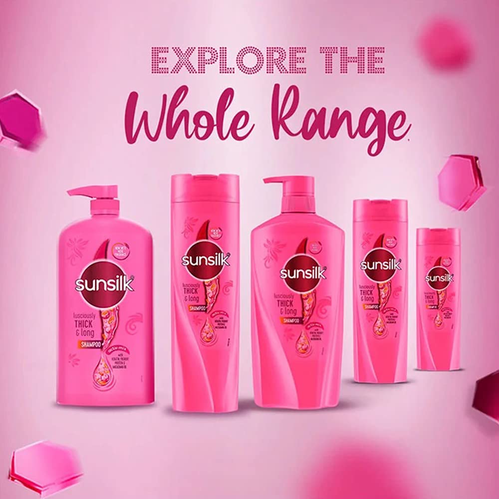 sunsilk after wash shiny hair with visible volume and bounce