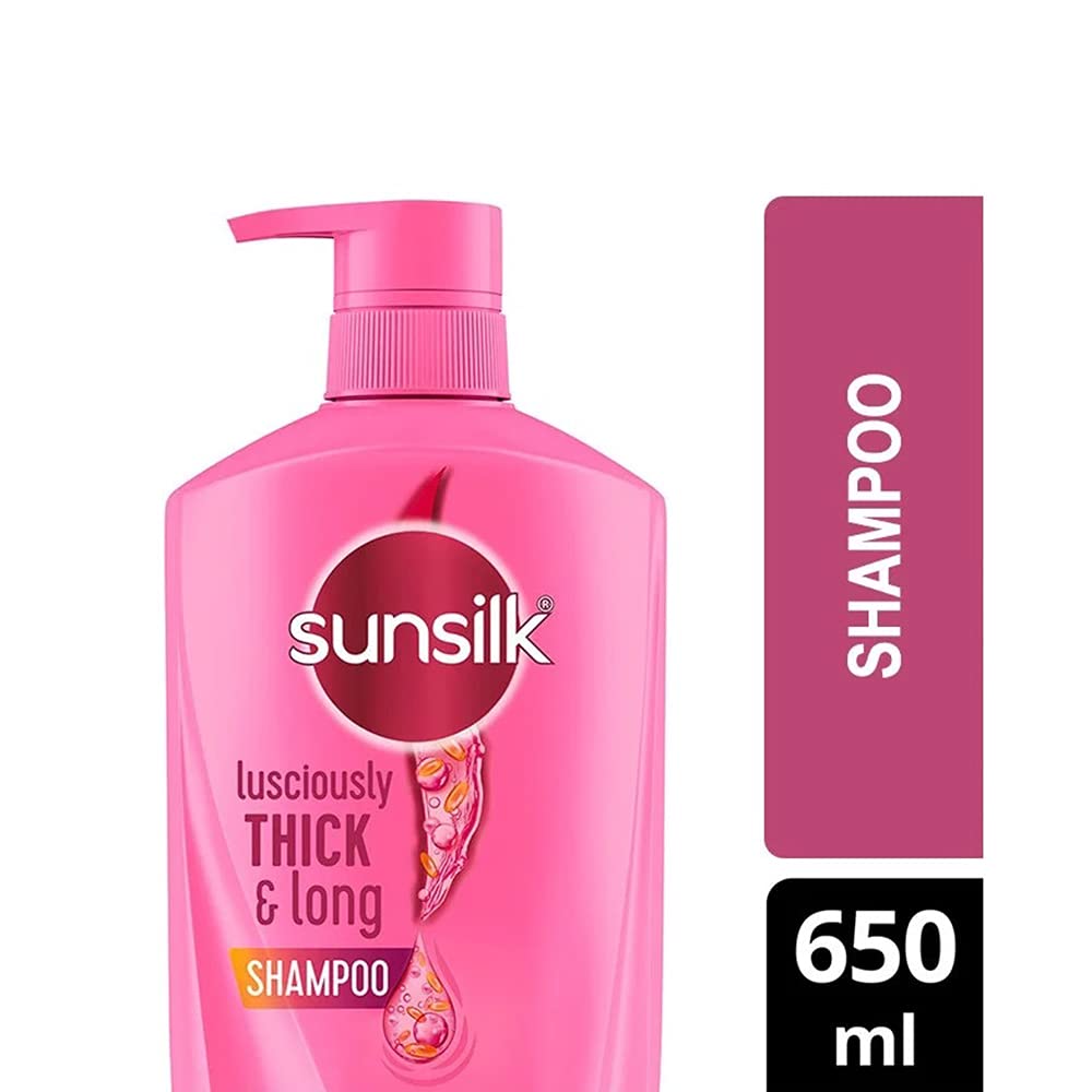 sunsilk bottle held in hand to show scale and travel convenience