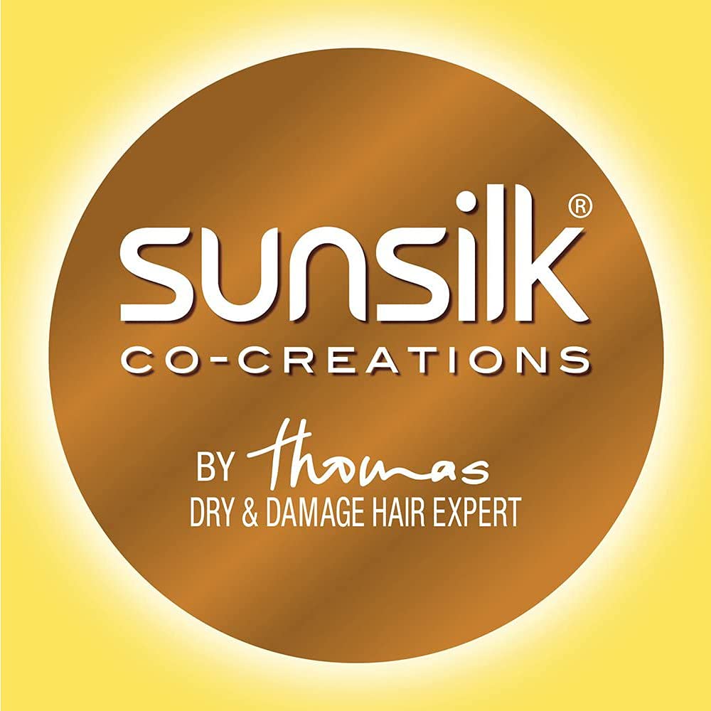 Sunsilk bottle held in hand for scale showing large 650ml size and long-lasting value