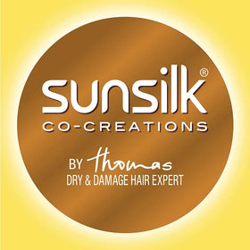 Sunsilk bottle held in hand for scale showing large 650ml size and long-lasting value