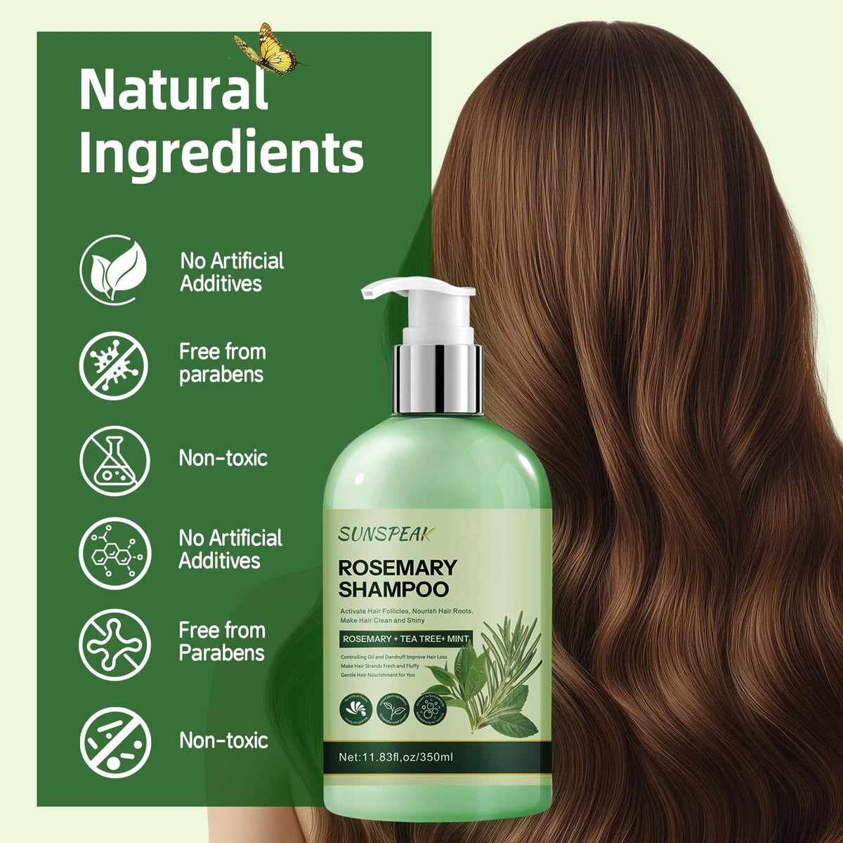 Sunspeak before and after hair volume comparison improvement