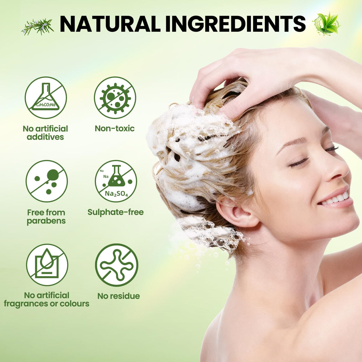 Sunspeak applied in shower showing detangling and smoothing benefit