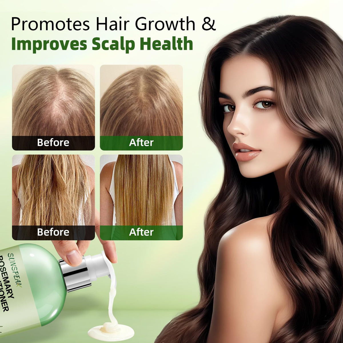 Sunspeak conditioner texture closeup highlighting creamy hydration benefit