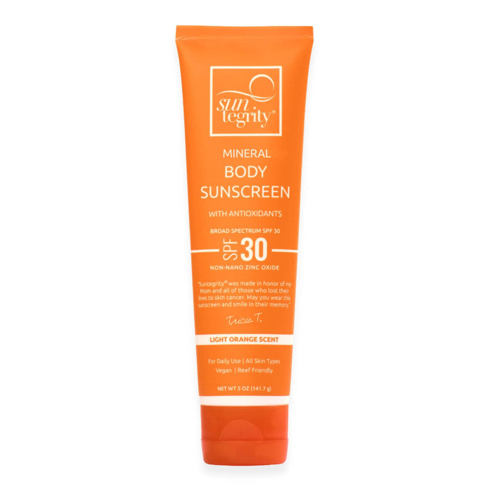 Suntegrity front packaging showing SPF 30 and benefits