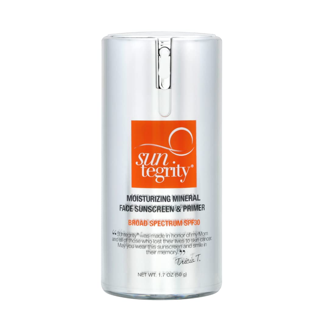 Suntegrity front packaging showing mineral face cream and SPF protection benefit