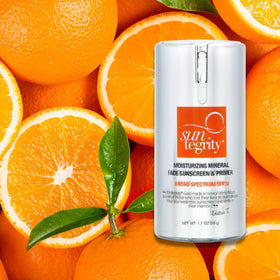 Suntegrity botanical ingredients display communicating antioxidant and soothing benefits