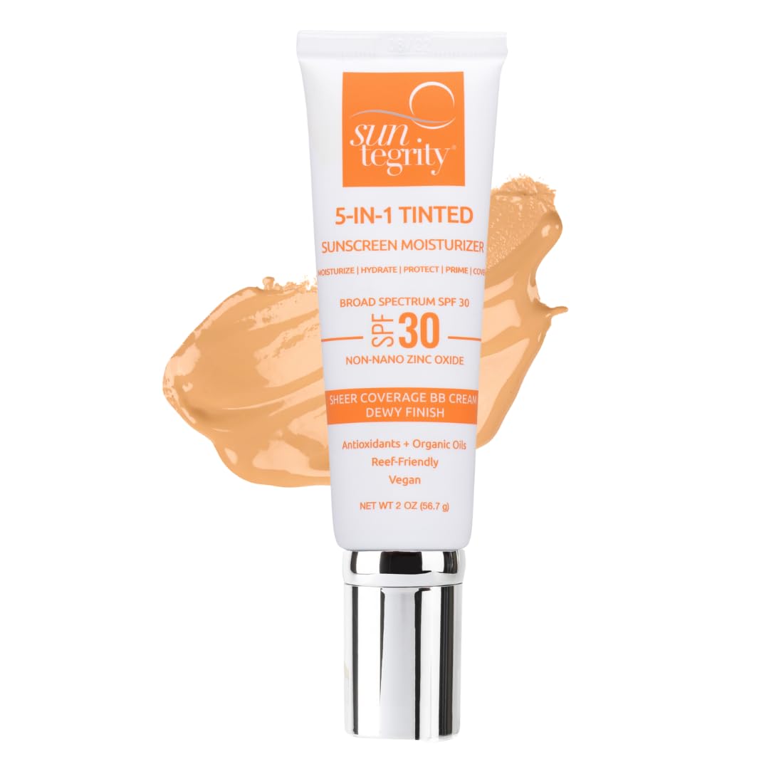 Suntegrity medium front packaging showing SPF 30 protection and tinted BB cream benefit