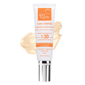 Suntegrity front packaging showing SPF 30 and tinted moisturizer benefit