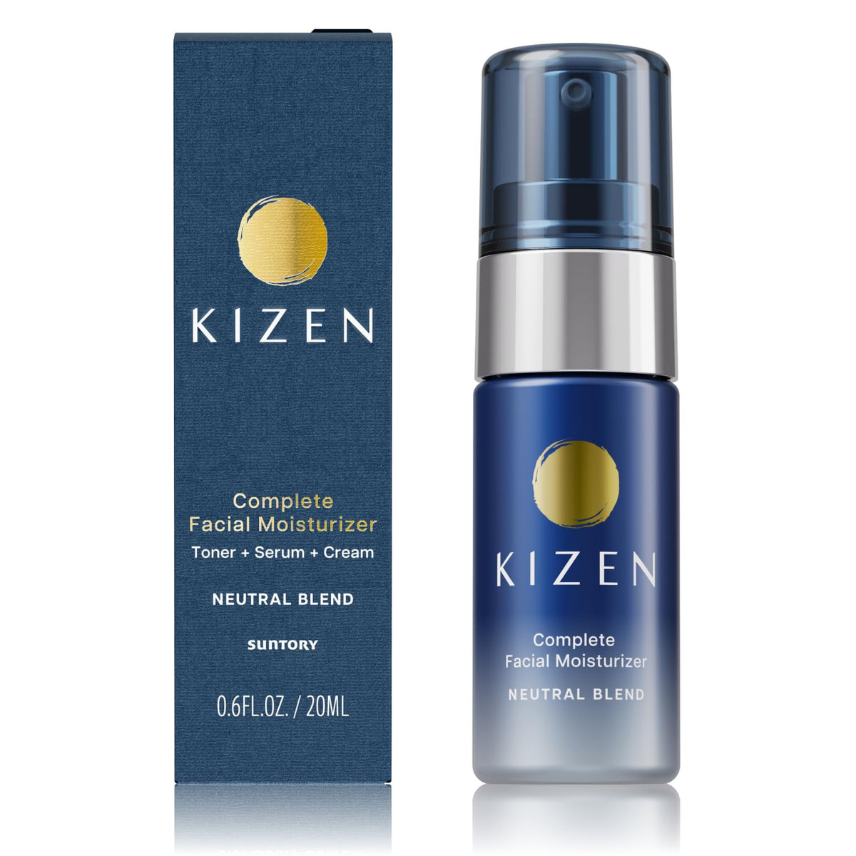 SUNTORY WELLNESS front packaging showing tube and branding, benefits of compact care