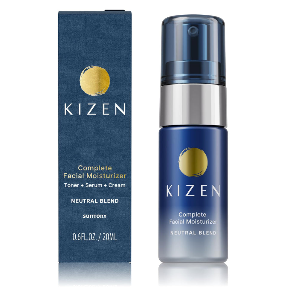 SUNTORY WELLNESS front packaging showing tube and branding, benefits of compact care