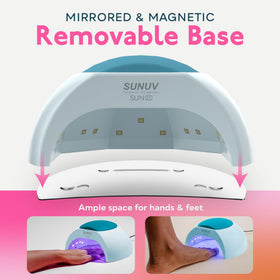 SUNUV SUN2C curing a hand inside with automatic sensor benefit