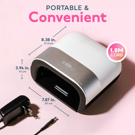SUNUV SUN3 curing toenails to show roomy interior and simultaneous toe cure