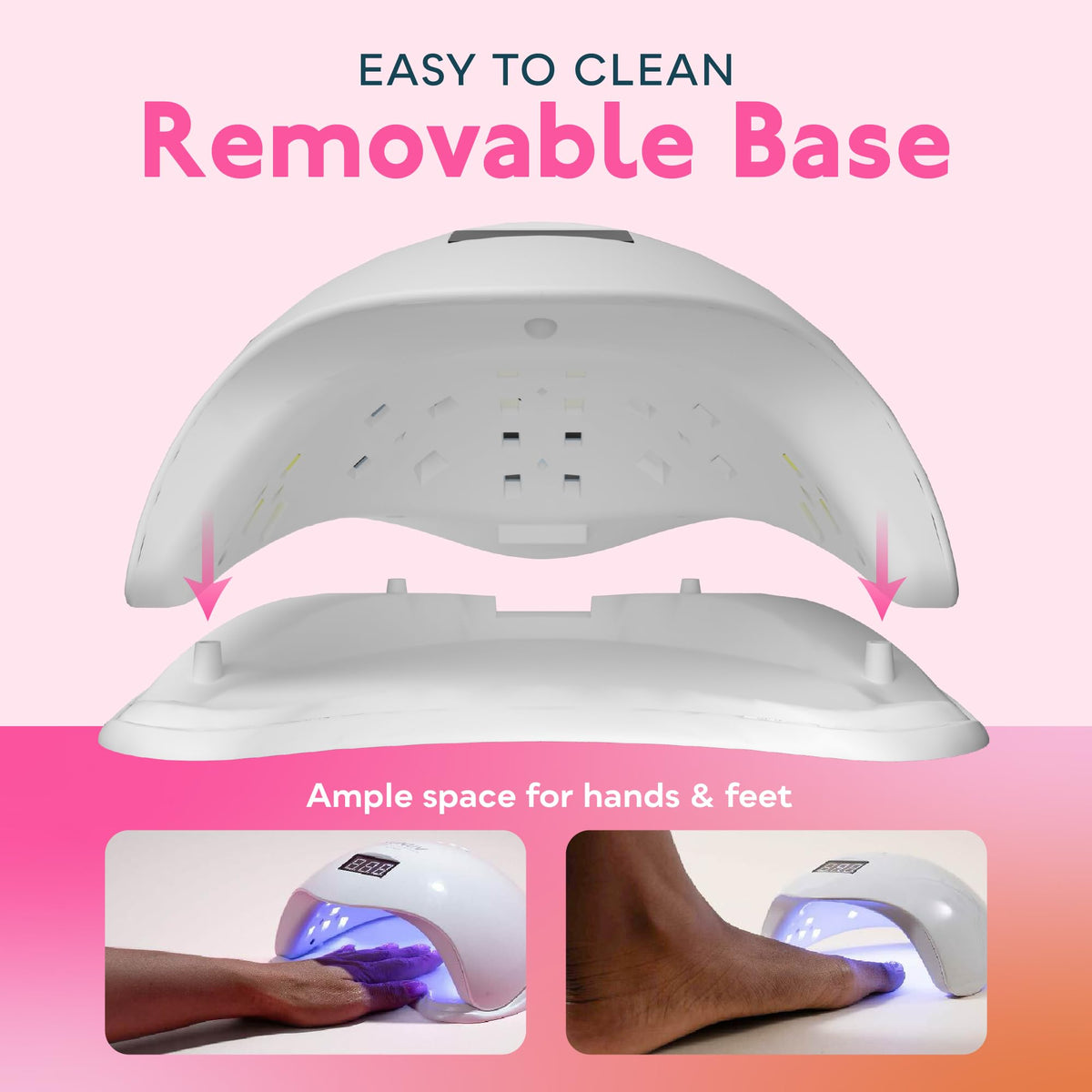SUNUV SUN5 hand inside with auto sensor enabling hands-free operation