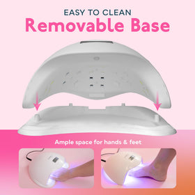 SUNUV SUN5Plus hand in use demonstrating quick manicure workflow and sensor activation benefit