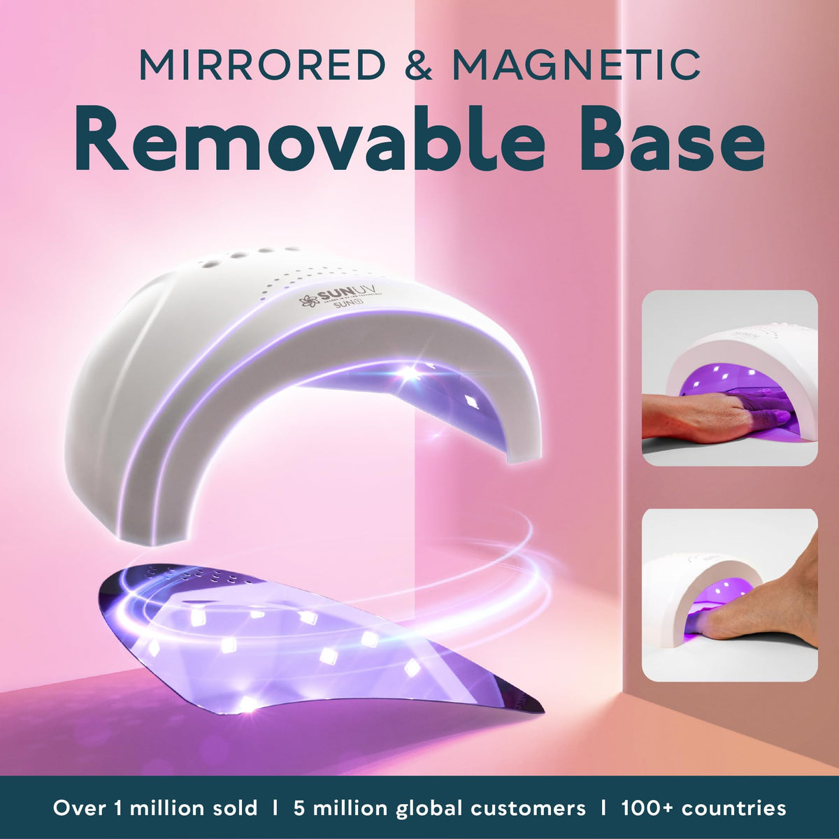 SUNUV SUNone curing fingernails in use benefit automated sensor activation