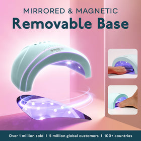 SUNUV in-use during manicure, professional results at-home comfort