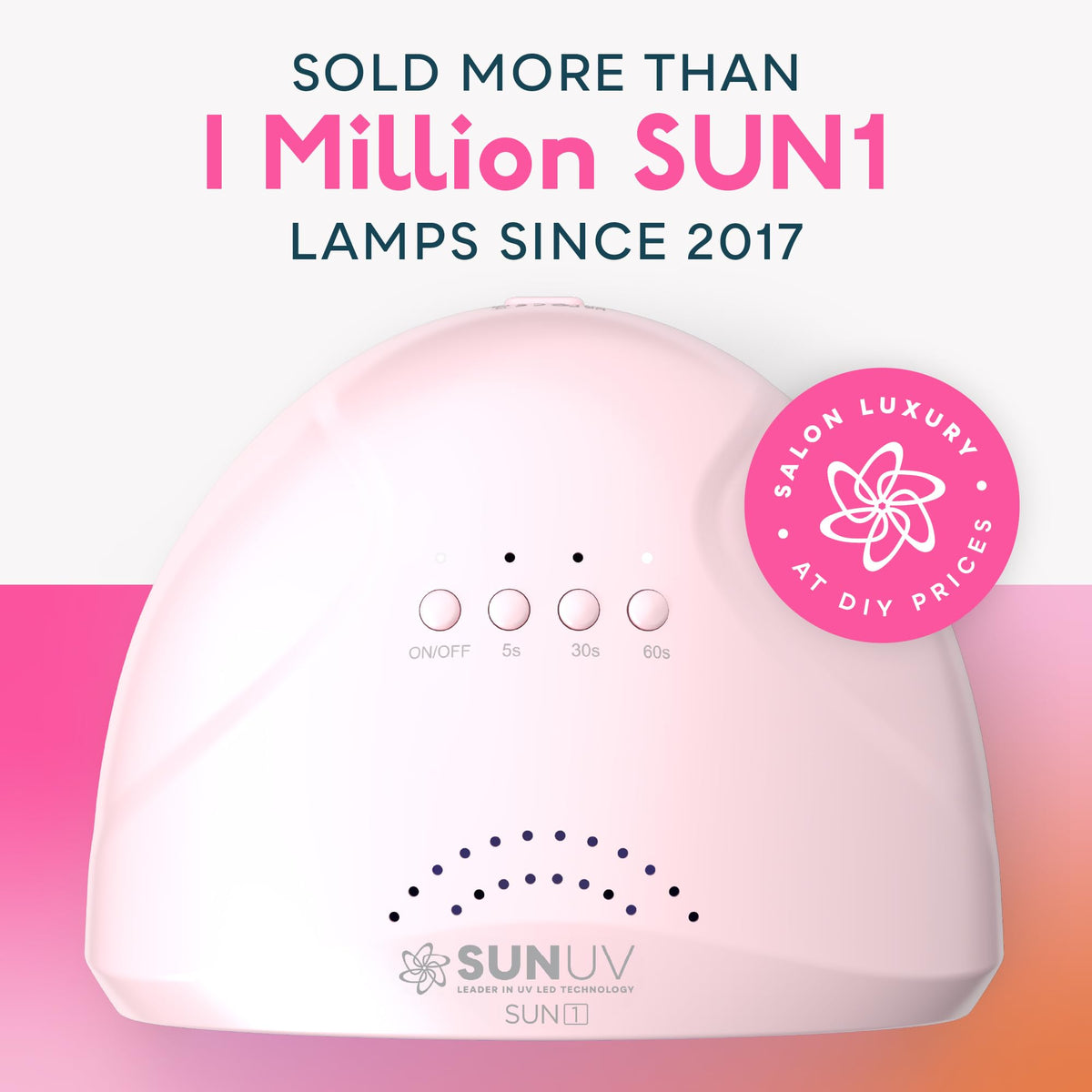SUNUV SUNone open interior revealing LED layout for even curing and faster results