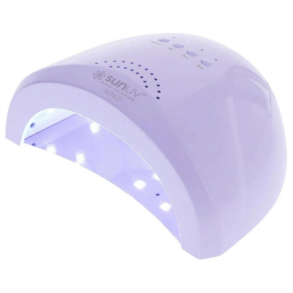 SUNUV front view of lamp showing compact profile and quick cure benefit