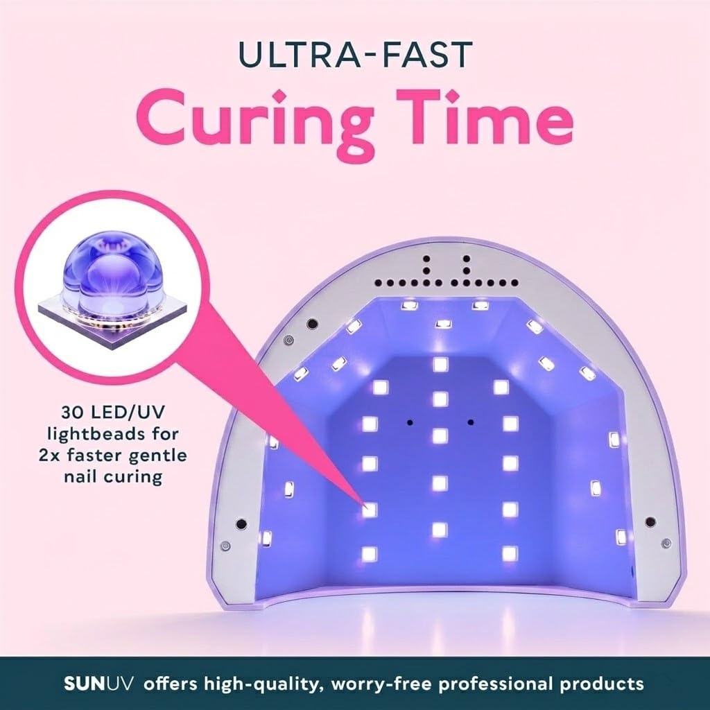 SUNUV close-up of 30-LED array showing even curing coverage benefit