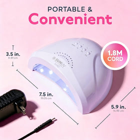 SUNUV removable magnetic base detail highlighting easy cleaning benefit