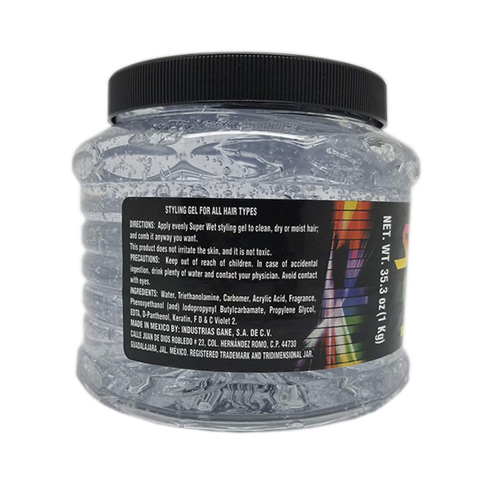 Super gel closeup texture highlighting clear glossy hold and shine