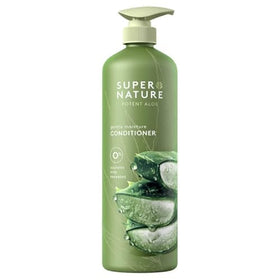 Generic Super Nature bottle on bathroom shelf staged to show everyday hydration benefit
