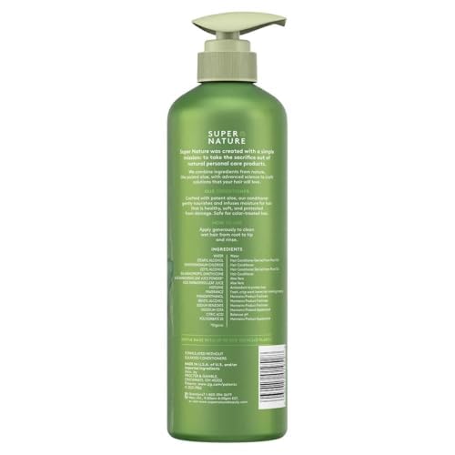Generic Super Nature conditioner texture pouring to show creamy aloe-rich consistency