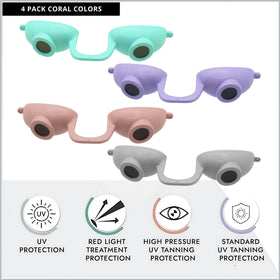 Super Sunnies close-up of flexible eyecup material showing soft comfort and seal