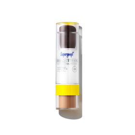 Supergoop! front packaging showing label and Deep shade, convenient protection