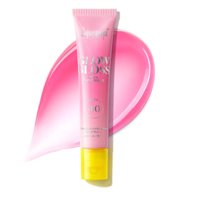 Supergoop! front packaging showing SPF and pink peppermint benefit