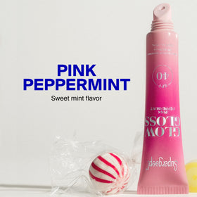 Supergoop! open tube showing applicator and easy application benefit