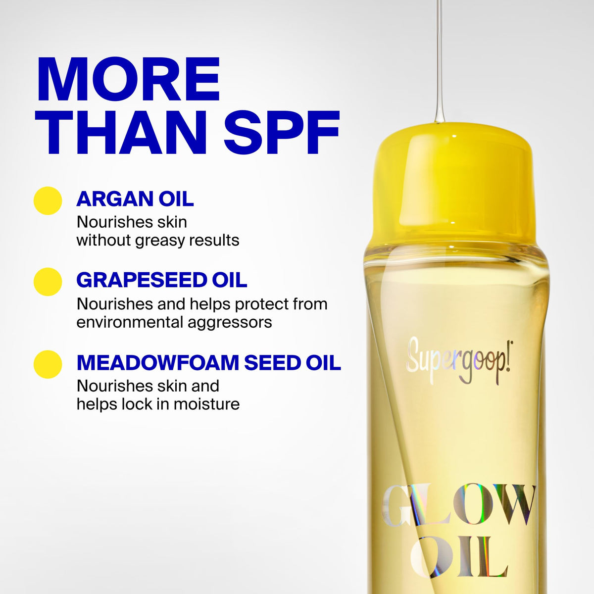 Supergoop! oil being applied at the beach offering water-resistant protection