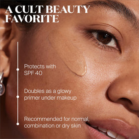 Supergoop! Glow Stick SPF 50 in hand, swipe-and-go highlight and sun protection