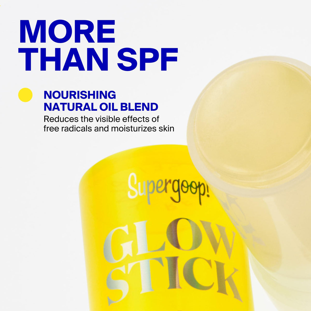 Supergoop! Glow Stick tucked in a pocket for convenient on-the-go protection