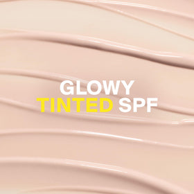 Supergoop! pump dispensing silky Glowscreen texture for smooth application