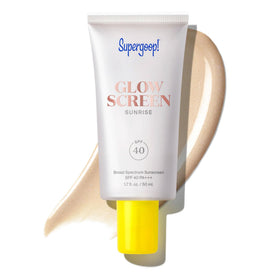 Supergoop! front packaging showing product bottle and label with SPF benefit
