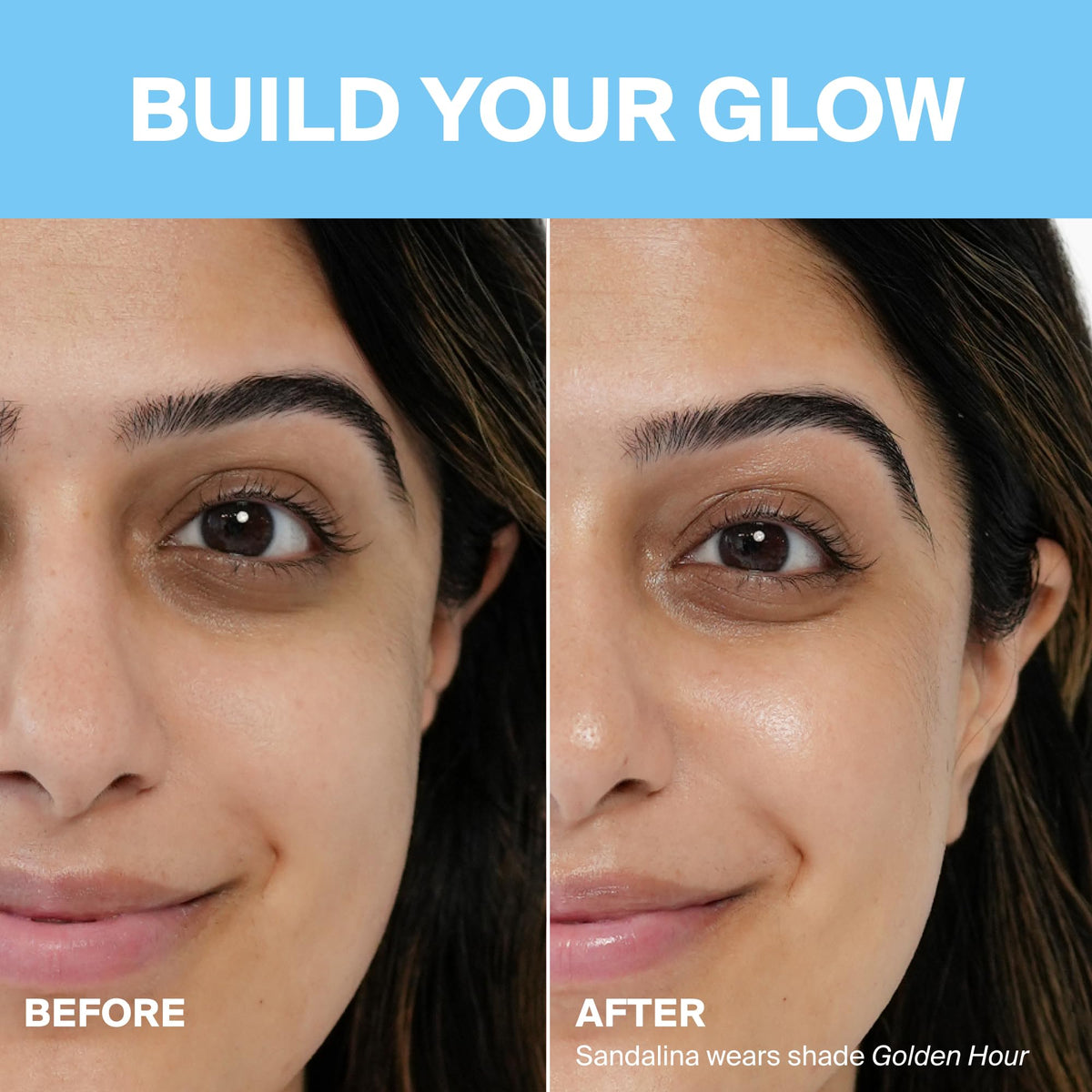 Supergoop! Glowscreen texture closeup highlighting creamy finish and hydrating feel