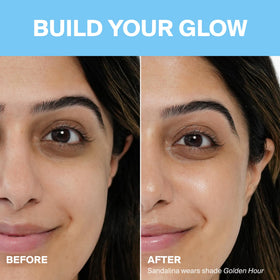 Supergoop! Glowscreen texture closeup highlighting creamy finish and hydrating feel