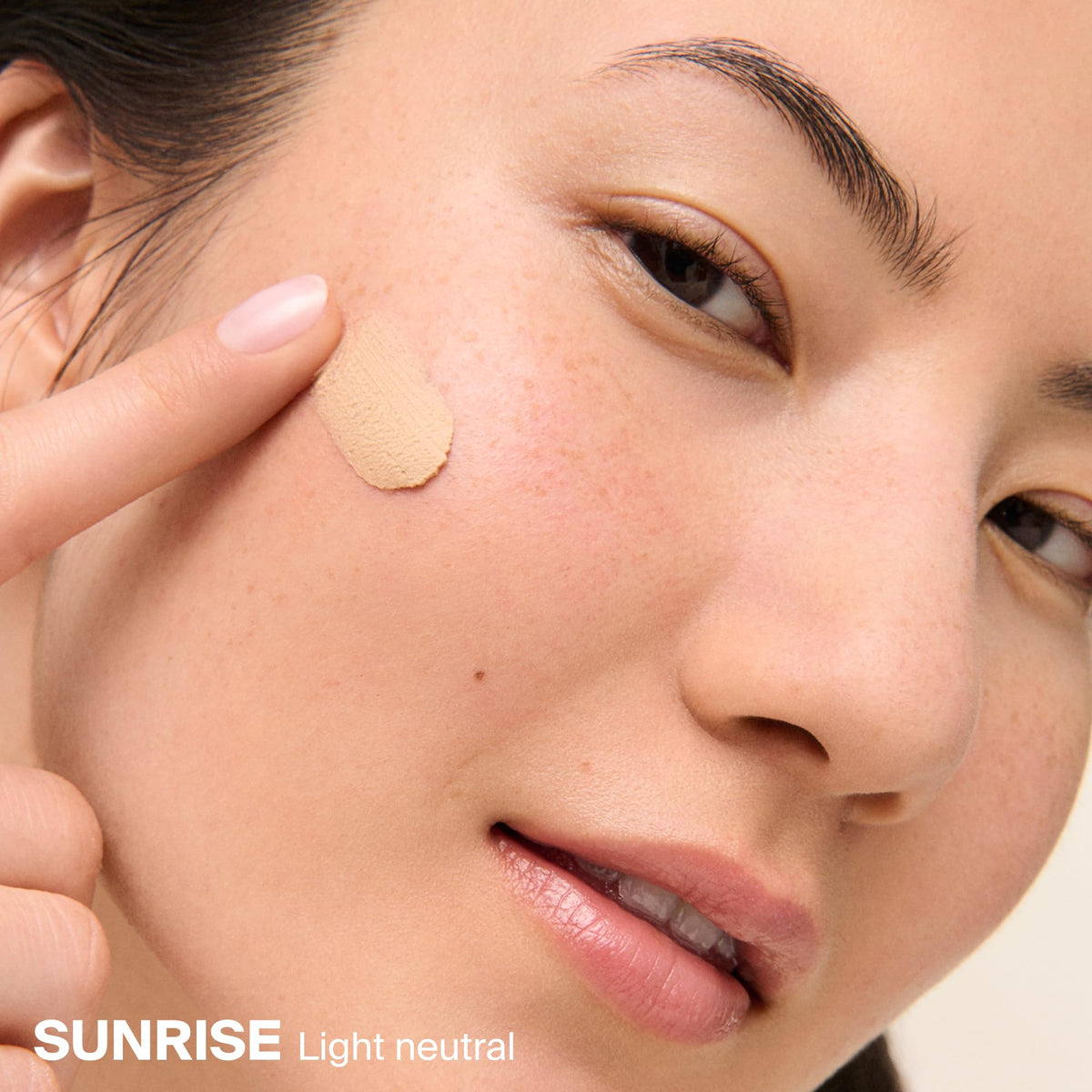 Supergoop! creamy mineral texture close-up showing mattifying finish