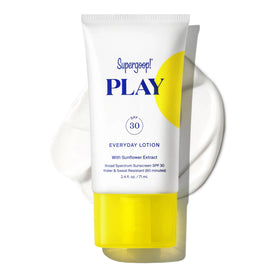 Supergoop! front packaging showing the 2.4 oz tube and SPF 30 protection benefit