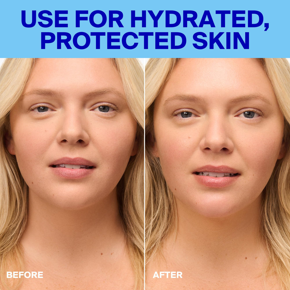 Supergoop! lotion absorbing on skin leaving a natural finish