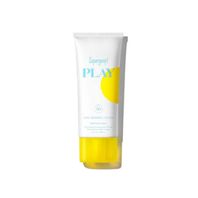 Supergoop! front packaging showing tube and SPF info for quick selection
