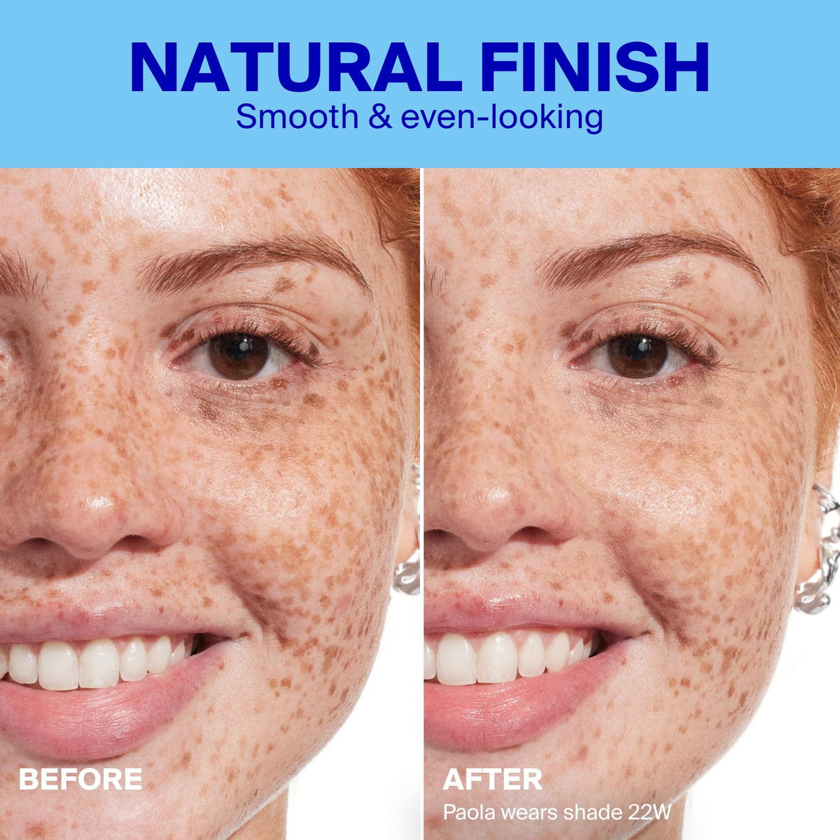 Supergoop! 22W swatch on arm shows true-to-skin shade matching benefit