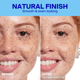 Supergoop! 22W swatch on arm shows true-to-skin shade matching benefit