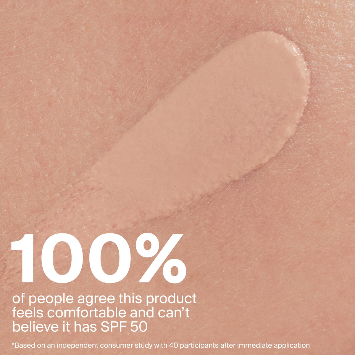 Supergoop! 20C swatch on arm showing realistic coverage and natural finish