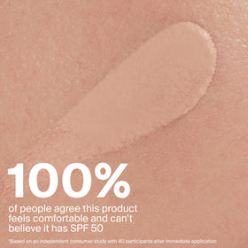 Supergoop! 20C swatch on arm showing realistic coverage and natural finish